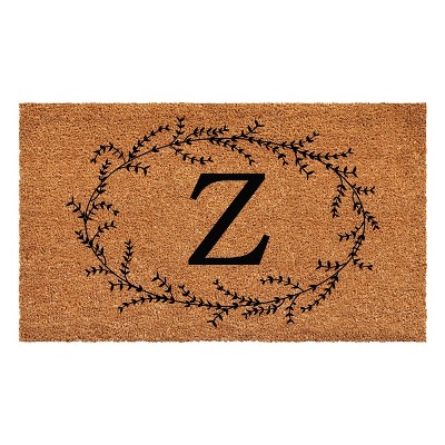 Calloway Mills Rustic Leaf Vine Monogrammed Doormat 17 In. x 29 In.