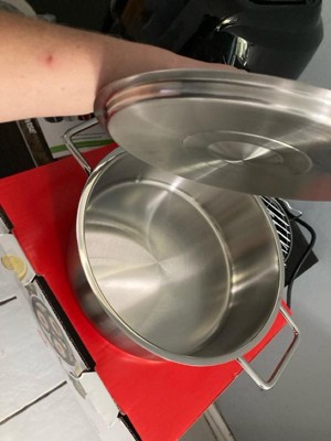 Fissler Pure Collection Stainless Steel Rondeau, 2.7 Quart with Metal Lid