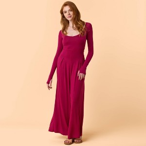 Blogilates Women's V-Neck Jumpsuit - 1 of 4