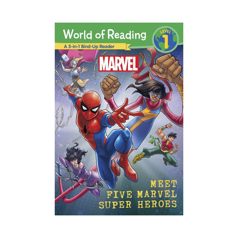 World of Reading: Five Super Hero Adventures - by Marvel Press Book Group (Paperback), 1 of 2
