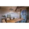 Urban Ambiance Luxury Modern Farmhouse Narrow Chandelier,  28-3/8"H x 14-3/4"W SQ,  Brushed Nickel, UHP2443 - 2 of 4