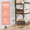 Bestier 4-Tier Microwave Stand Cart with Power Outlet Baker's Racks - 2 of 4