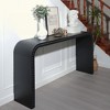KIGFTSOD 59in Wood Console Table - Curved Waterfall-style with Wood Beads, Entryway Table for Hallway, Living Room, Foyer, Corridor - 3 of 4