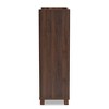 Carrie Walnut Finished Wood Wine Storage Cabinet Walnut - Baxton Studio - 4 of 4