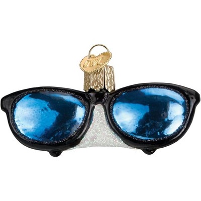 Old World Christmas Blown Glass Ornament for Christmas Tree, Sunglasses, Assorted Colors (Pack of 1)