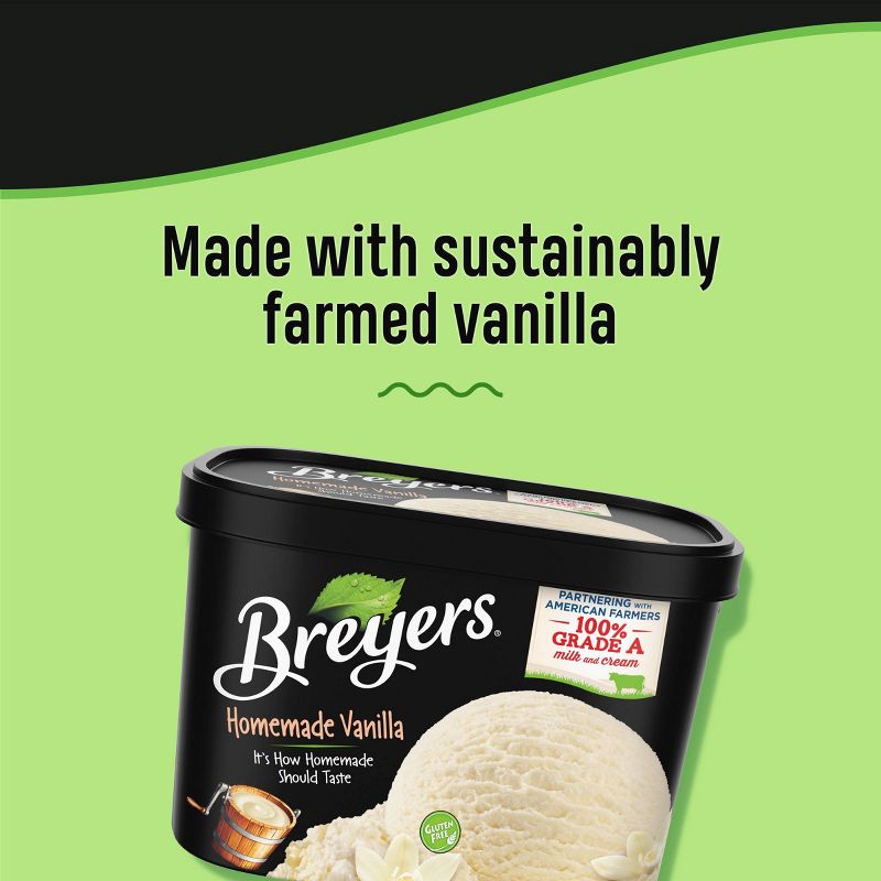 Breyers Original Ice Cream Natural Vanilla - 48oz, 4 of 15