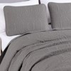 FIONECA Oversized 3 Piece Quilted Bedspread Set Includes Bedspread Matching Shams For Versatile Bedroom Styling - 3 of 4
