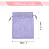Unique Bargains Cotton Linen Burlap Bags with Drawstring 20 Pcs - 2 of 4