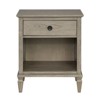 Sapphtopaz Night Stand with Drawer and Storage Space Farmhouse Side Table with Conical Solid Wood Legs, Nightstand for Bedroom, Living Room - 2 of 4