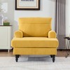 KTMBDW Chaise Lounge Chair Indoor, 49" Chenille Upholstered Sofa Bed for Living Room, Movie Room, Bedroom with 4 Storage Pockets - 2 of 4