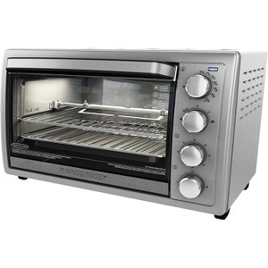 Black+Decker TO4314SSD Rotisserie Convection Countertop Toaster Oven, Stainless Steel - 1 of 4