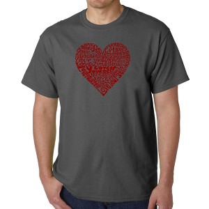 LA Pop Art Love Yourself - Men's Word Art T-Shirt - 1 of 4