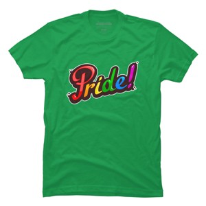 Adult Design By Humans Colorful Pride Rainbow Text By VectorKitchen T-Shirt - 1 of 2