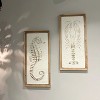 Slickblue Marine Life Wall Decor, Wood-Framed Coastal Relief Wall Art, Seahorse or Lobster Design, 12.2"x25.6" - 2 of 3