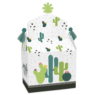 Big Dot of Happiness Prickly Cactus Party - Treat Box Party Favors - Fiesta Party Goodie Gable Boxes - Set of 12