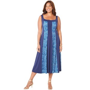 Catherines Women's Plus Size Light & Easy Stretch Tank Dress - 1 of 4