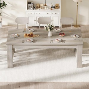 Nasitip Dining Table for 6-8, 71"Kitchen Table with Reinforced Support Base & Triangle Legs,for Apartments/Small Spaces - 1 of 4