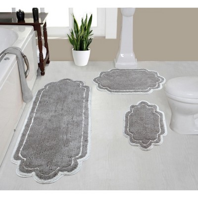 Allure Collection Cotton Tufted Bath Rug Set Set of 3 - Home Weavers