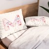 Deny Designs Standard April Lane Art Fancy Bow Monogram M Microfiber Printed Pillow Sham - 2 of 3