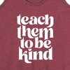 Women's - Instant Message - Teach Them To Be Kind Graphic Racerback Tank - 2 of 4