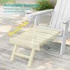 Sonkuki 4-Piece Folding Adirondack Chair with Retractable Ottoman, Fire Pit Patio Chair with Cup Holder Lawn Outdoor Lounge Chair - 4 of 4