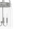 Hunter Fans 12" Devon Park Pendant Brushed Nickel Ceiling Light Dimmable - 4 of 4