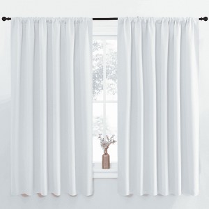 NICETOWN Blackout Curtains Rod Pocket Thermal Insulated Privacy Drapes (2 Panels) - 1 of 4