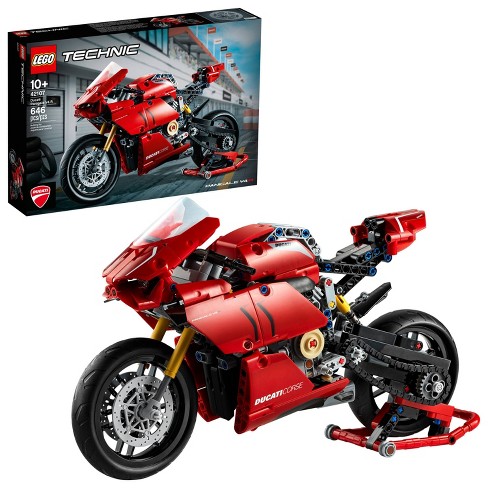 Motorcycle Moto Racing Motorbike model made of LEGO parts for kids 