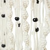 Set of 3 Cotton Macrame Handmade Intricately Weaved Wall Decors with Beaded Fringe Tassels Cream - The Novogratz - 3 of 4