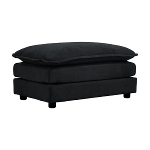 NicBex Modern 35" Rectangle Ottomans Wood Footstools with Chenille Fabric for Bedroom and Living Room - 1 of 2