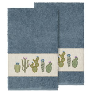 Linum Home Textiles 100% Turkish Cotton MILA Embellished Towel Set - 1 of 2