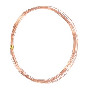 Unique Bargains Soft Pure Copper Jewelry Making Gardening Wire 1 Roll - 1 of 4