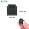 Unique Bargains Square Chair Leg Bar Stool Plastic Hole Plug Tubing End Caps Black - 3 of 4