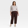 Women's Long Sleeve Brushed Knit T-Shirt - A New Day™ - 3 of 3