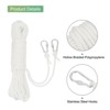 Unique Bargains Hollow Braided Polypropylene Anchor Rope with Hook for Marine Life Boat - 3 of 4