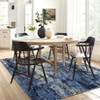 2 x 6 ft Polyester Velvet Towel Blue Rectangular Hallway Bathroom Entryway Kitchen Office Foldable Ink-splashed tree bark Printed Modern Washable Are - 4 of 4