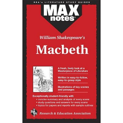  Macbeth (Maxnotes Literature Guides) - (MAXnotes) by  Rebecca McKinlay Sheinberg (Paperback) 