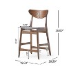 Christopher Knight Home Gavin Mid Century Modern Fabric Upholstered Counter Height 3 Piece Bistro Set - 4 of 4