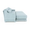 Christopher Knight Home Rex 73" Chenille Upholstered 2 Seat Sectional Sofa with Two Ottomans - 4 of 4