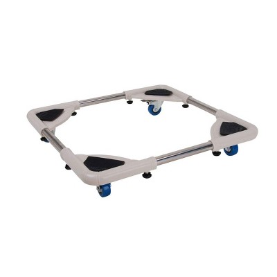 Magic Chef MCSLB04P Adjustable Compact Washer Dryer Washing Machine Rolling Dolly Truck Accessory with Locking Wheels