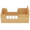 CAVINAS Childlike Bear-Shaped Toddler Bed Frame with Fence,Ages 3-6 Small Floor Bed for Kids Room,Bedroom - 4 of 4