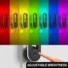 DORESshop 2-Pack Color Changing Night Light Plug into Wall, 7 Colors + RGB Chasing Mode, Sensor Light for Kids Room, Bedroom - 3 of 4