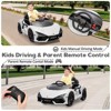 Licensed Lamborghini Revuelto Ride-On Car for Kids ¨C 12V Battery-Powered Electric Vehicle with Remote Control, Music, USB, and Headlights, White - 4 of 4