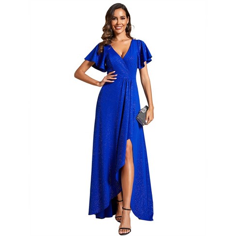 Blue Plus Size Formal Dresses With Sleeves Ep01738 6 Target