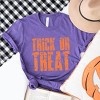 Trick or Treat Block Distressed - Women's Short Sleeve Graphic T-Shirt - 3 of 4