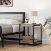 Acekool Modern Industrial End Table with Storage Shelves, Wood & Metal Side Table for Living Room & Bedroom - 4 of 4