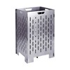 Yard Tuff YTF-202036BC 20 x 20 x 36 Inch Heavy Gauge Steel Outdoor Burn Cage w/ Lid and Vent Holes for Safe Burning of Paper, Debris, and Brush, Gray - 2 of 4