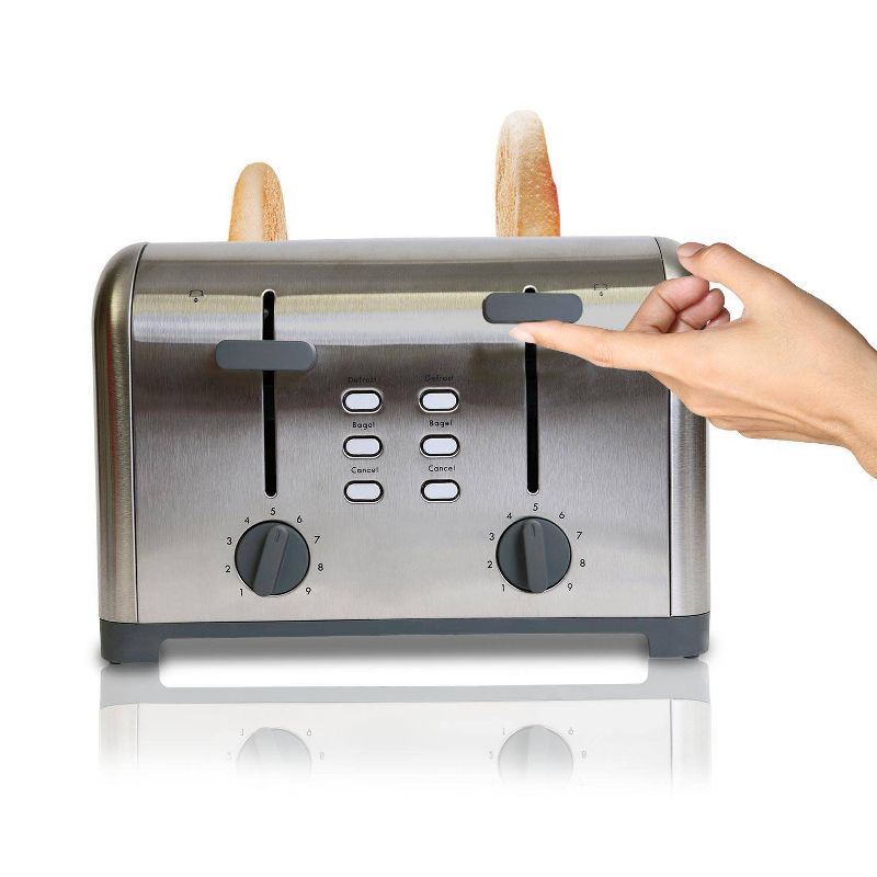 Kenmore 4 Slice Wide Slot Toaster - Stainless Steel, 6 of 12