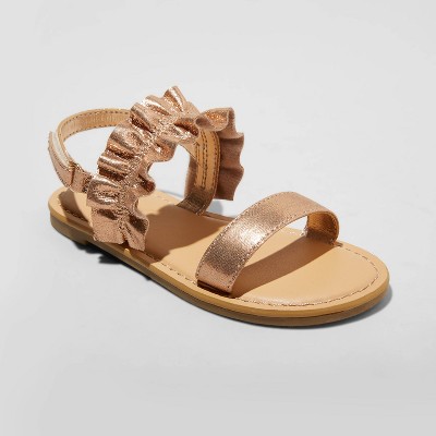 target rose gold sandals