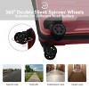 INFURNIC Bag And Luggage Sets Rolling Suitcase Set 3 Piece Hard Suitcases with Wheels, Lightweight Travel Luggage, Pink, 21.46"*12.01"*30.51" - 2 of 4